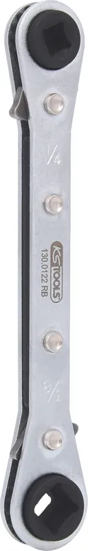 KS TOOLS 4 in 1 Kälte-Klima-Ratschenschlüssel, umschaltbar ( 130.0122 ) Neue Ware