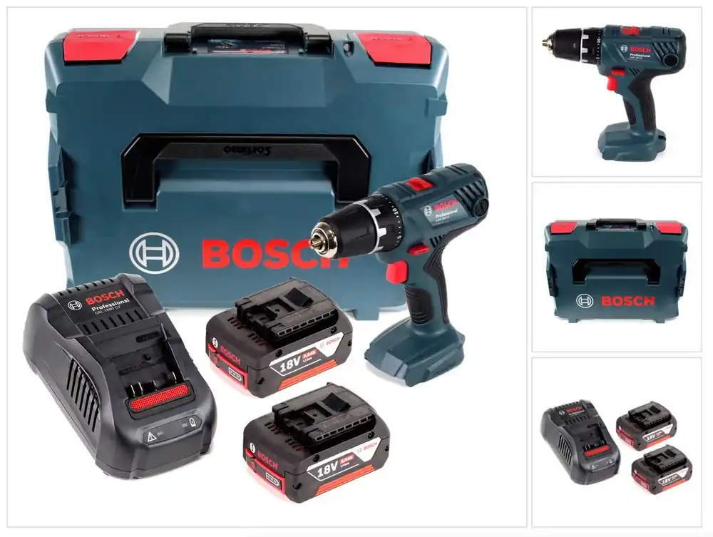 Begrenztes Angebot Bosch Professional GSR 18V-21 Akku Bohrschrauber 18V 55Nm + 2x Akku 5,0Ah + Ladegerät + L-Boxx
