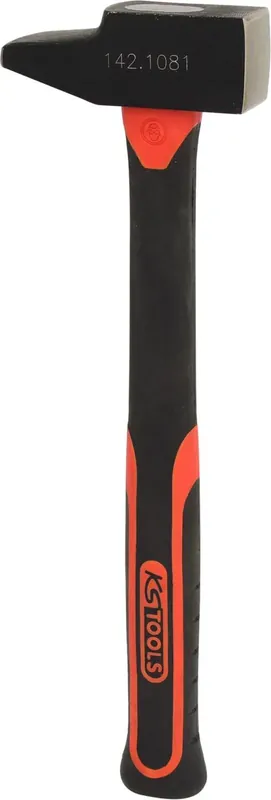 KS TOOLS Schlosserhammer, Fiberglasstiel, französische Form, 800g ( 142.1081 ) Preiswert