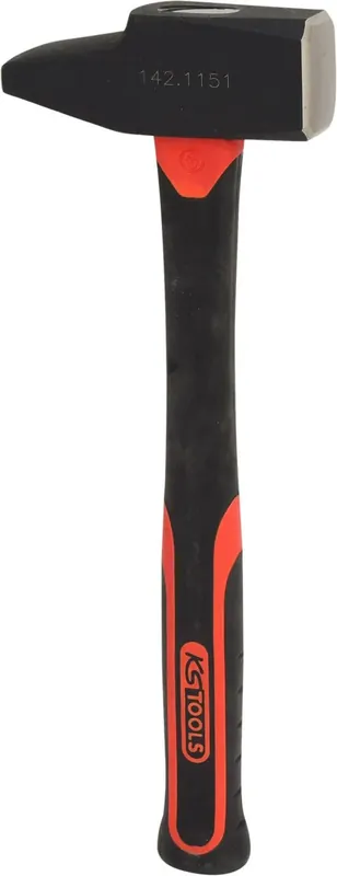 Saisonangebot KS TOOLS Schlosserhammer, Fiberglasstiel, französische Form, 1500g ( 142.1151 )