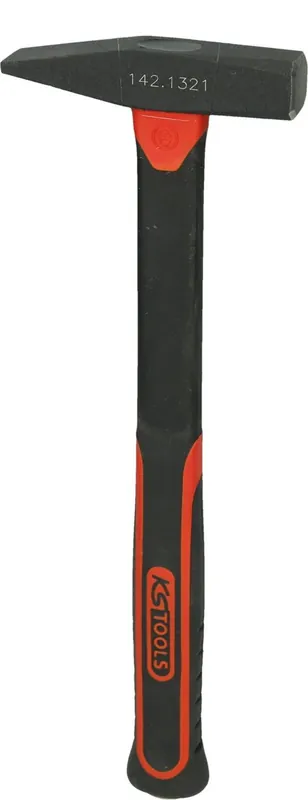 KS TOOLS Schlosserhammer mit Fiberglasstiel, 200g ( 142.1321 ) Schneller Versand