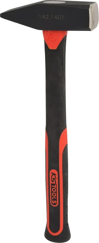 KS TOOLS Schlosserhammer mit Fiberglasstiel, 1000g ( 142.1401 ) Zertifiziert