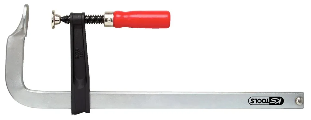 KS TOOLS Temperguss-Schraubzwinge, 120x400mm ( 145.0117 ) Geprüft