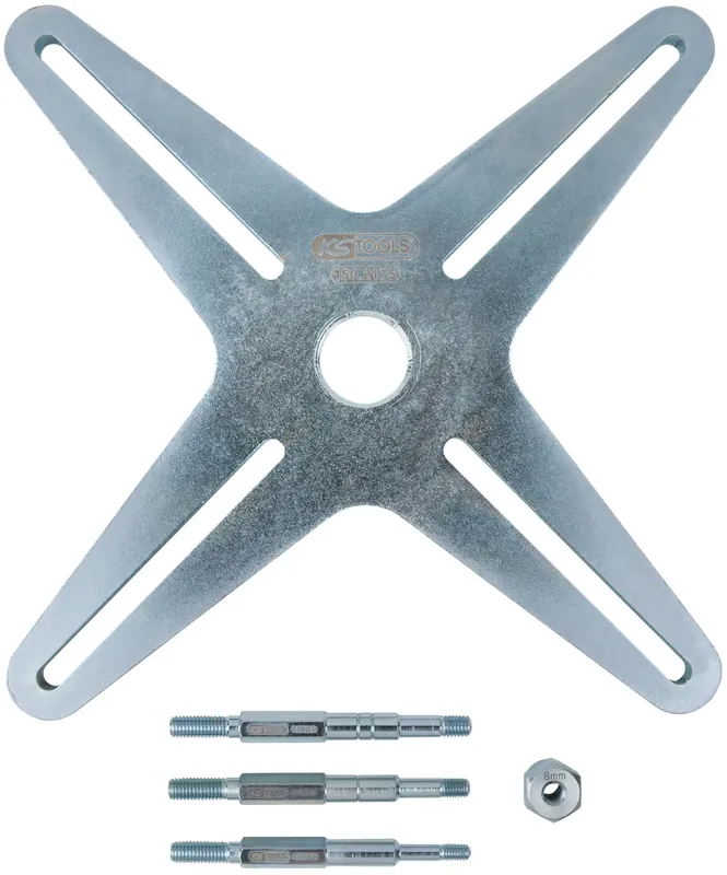 KS TOOLS Ergänzungs-Satz SAC Kupplungswerkzeug (4-Loch Teilung), 5-tlg ( 150.2115 ) Neue Kollektion