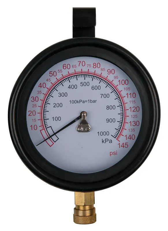 KS TOOLS Manometer Ø 100,0 mm, 0 - 10 bar mit 1/4" Schnellkupplung ( 150.2326 ) Mega-Angebot