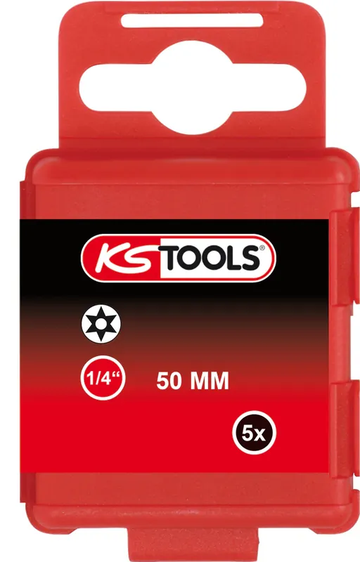 Mega-Angebot KS TOOLS 1/4" Bit Torx, Bohrung, 50mm, TB10, 5er Pack ( 911.2780 )