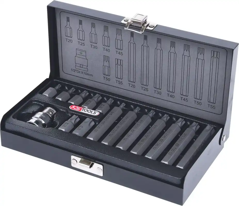 KS TOOLS 10mm Bit-Satz, 15-tlg, Torx ( 911.5020 ) Preisknaller