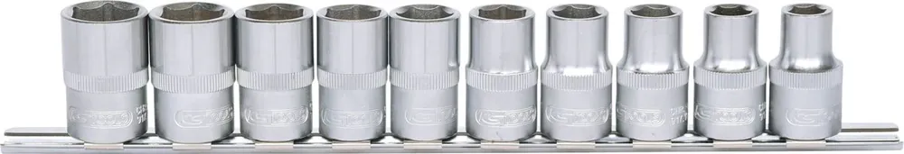 Solange Der Vorrat Reicht KS TOOLS 1/2" Sechskant-Stecknuss-Satz,10-tlg 10-19mm ( 917.0635 )