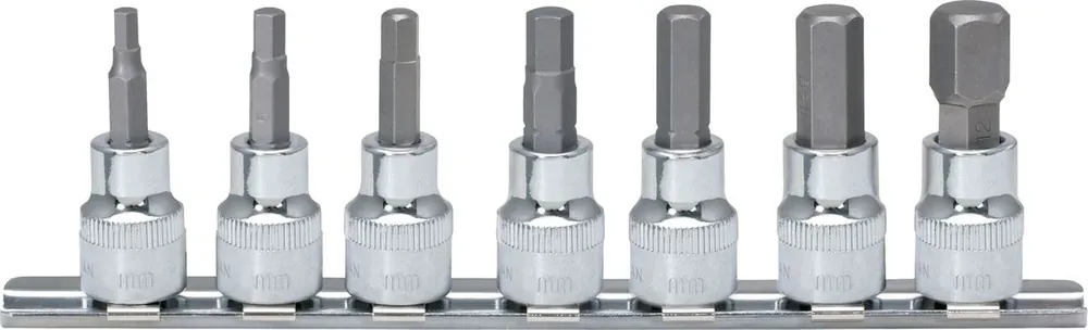 Beliebt KS TOOLS 1/4" CHROMEplus Bit-Stecknuss-Satz Innensechskant, 7-tlg2,5-8mm ( 918.1670 )