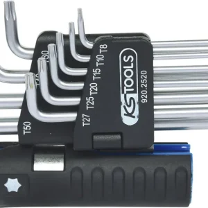 KS TOOLS 3 in 1 Torx-Winkelstiftschlüssel-Satz,10-tlg lang ( 920.2520 ) Finale Aktion