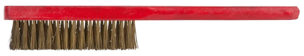 Kracherpreis KS TOOLS BRONZEplus Handbürste, Zinnbronzedraht, gewellt, 4 Reihen ( 963.9585 )