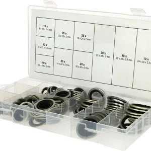 KS TOOLS Sortiment Verbund-Dichtringe, Ø 6-24mm, 150-tlg ( 970.0760 ) Meistverkauft