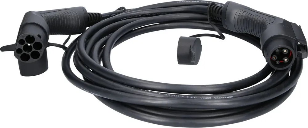 Schnäppchen KS TOOLS efuturo Ladekabel gerade, Typ 2 auf Typ 1 Stecker, 1 Phase, bis zu 7,4 kW, 32 A, 230 V, Mode 3, 8 Meter ( 117.7135 )