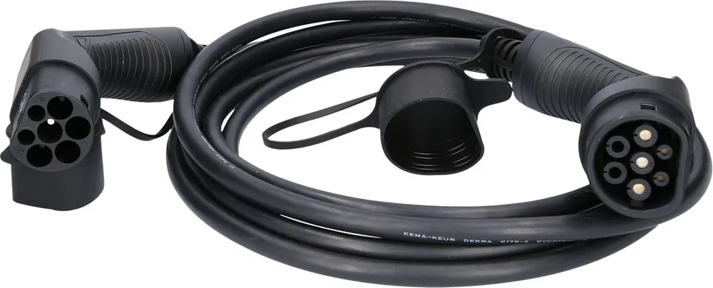 Schneller Versand KS TOOLS efuturo Ladekabel gerade, Typ 2 auf Typ 2 Stecker, 1 Phase, bis zu 7,4 kW, 32 A, 230 V, Mode 3,5 Meter ( 117.7150 )