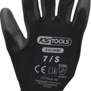 Highlight KS TOOLS Mikro-Feinstrickhandschuhe-schwarz, 7, 12 Paar ( 310.0490 )