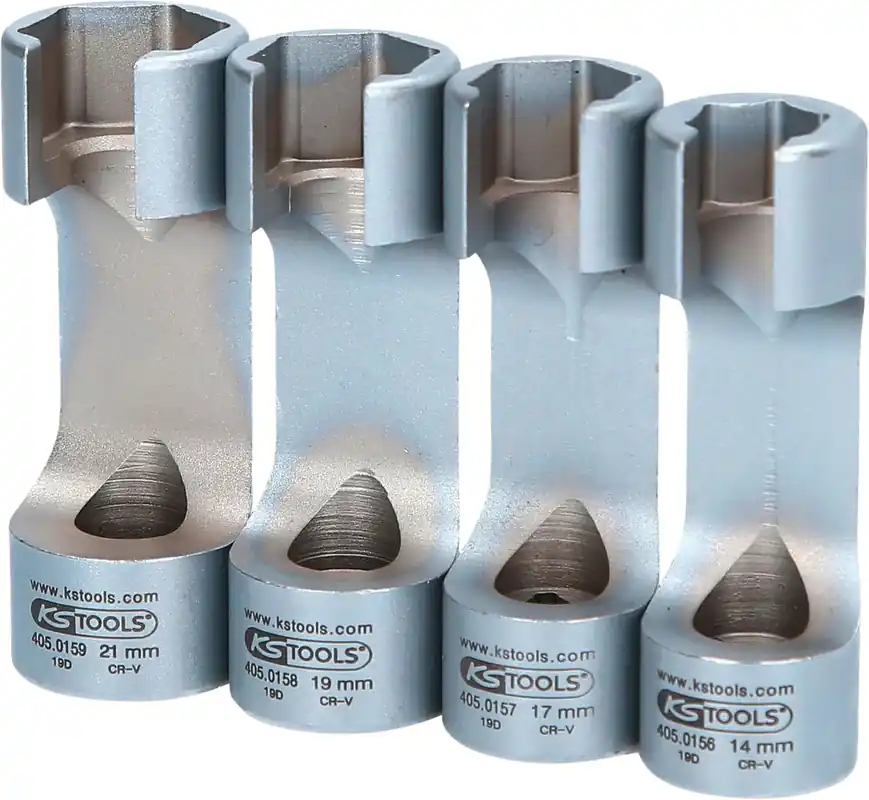 KS TOOLS 3/8" Spezial-Einspritzleitungs-Schlüssel-Satz, 4-tlg ( 405.0155 ) Preiswert