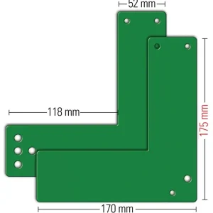 GFS Montageplatte 901 - / 991 470 Montage an Glastüren ( 3000250546 ) Top-Angebot