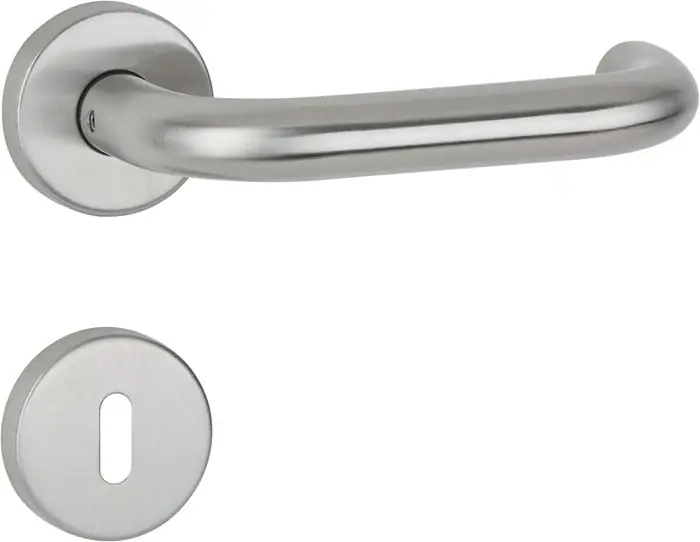 APTEC Drückergarnitur Basic 01 Edelstahl 60 Edelstahl matt ( 3000267255 ) Markenware