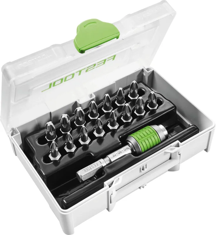 Festool SYS3 XXS CE-PZ BHS 60 Bit-Sortiment ( 205824 ) für Festool Akku-Bohrschrauber und Akku-Schlagbohrschrauber mit FastFix Aufnahme und Werkzeugfutter WH-CE CENTROTEC Saisonangebot