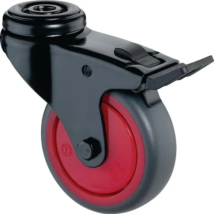 BS ROLLEN Lenkrolle mit Feststeller Rad-Ø 75 mm Tragfähigkeit 60 kg ( 3000275257 ) Jetzt Kaufen