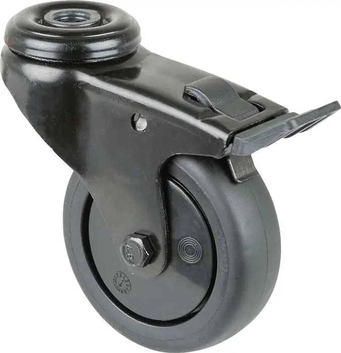 BS ROLLEN Lenkrolle mit Feststeller Rad-Ø 75 mm Tragfähigkeit 60 kg ( 3000275388 ) Billig