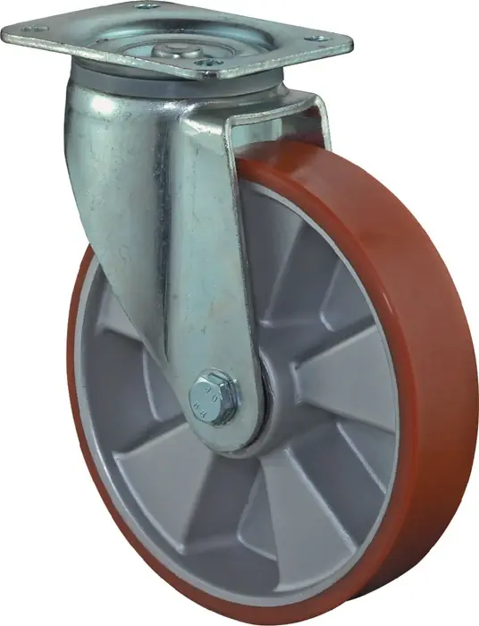 BS ROLLEN Schwerlastlenkrolle Rad-Ø 125 mm Tragfähigkeit 450 kg ( 3000275929 ) Schneller Versand