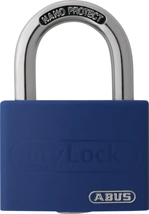 ABUS Zylindervorhangschloss T65AL/40 blau gl. Schlosskörperbreite 43 mm ( 3000280252 ) Knallerangebot