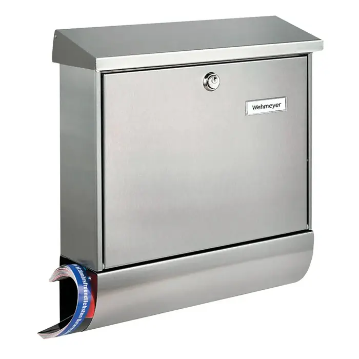 BURG-WÄCHTER Briefkasten Amrum-Set 38670 Ni Höhe 420 mm Breite 377 mm Tiefe 115 mm ( 3000290116 ) Rabatt