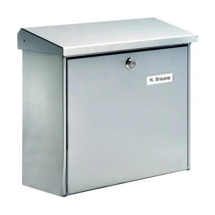 BURG-WÄCHTER Briefkasten Comfort 3913 Ni Höhe 340 mm Breite 380 mm Tiefe 148 mm ( 3000290125 ) Markenware