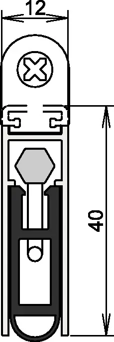 Preiswert ATHMER Türdichtung Kältefeind Allround® 1-1075 1-seitig Länge 708 mm ( 3327023191 )