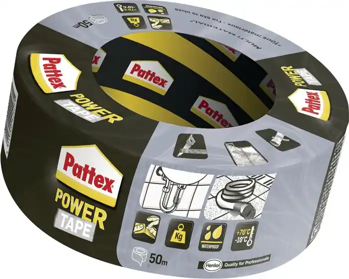 PATTEX Gewebeband Power-Tape silber-grau ( 4000353091 ) Preisknaller