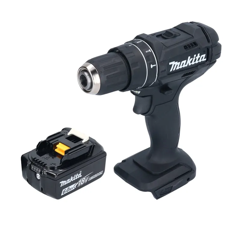 Makita DHP 482 G1B Akku Schlagbohrschrauber 18 V 62 Nm Schwarz + 1x Akku 6,0 Ah - ohne Ladegerät Beliebt
