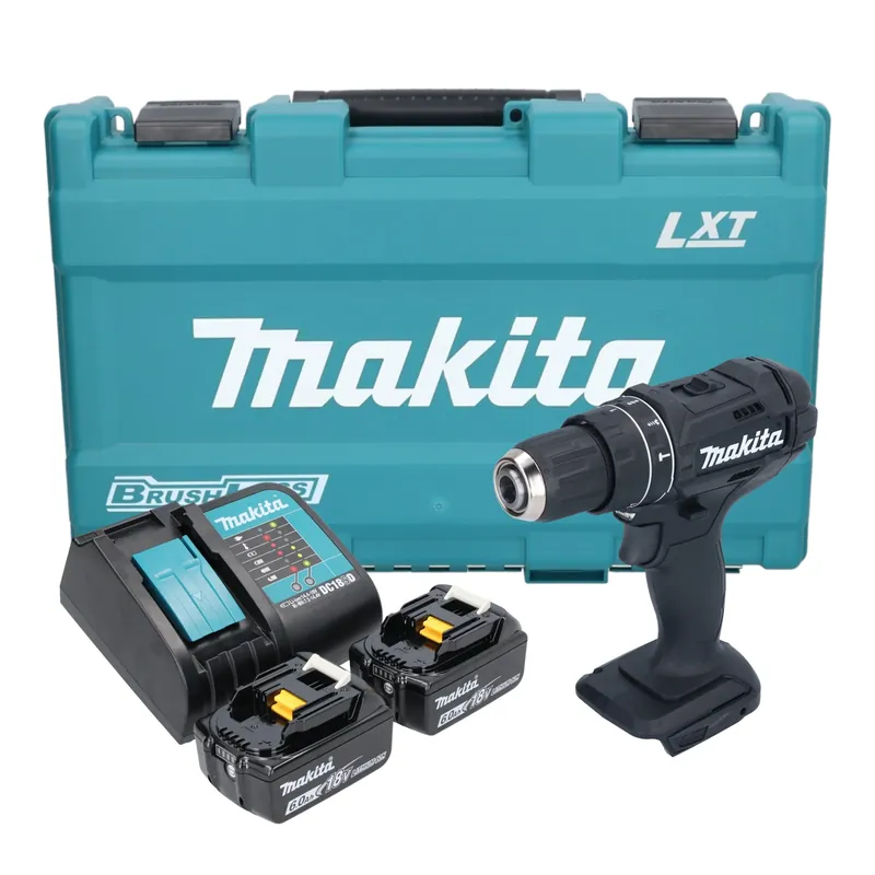 Sichere Zahlung Makita DHP 482 SGKB Akku Schlagbohrschrauber 18 V 62 Nm Schwarz + 2x Akku 6,0 Ah + Ladegerät + Koffer