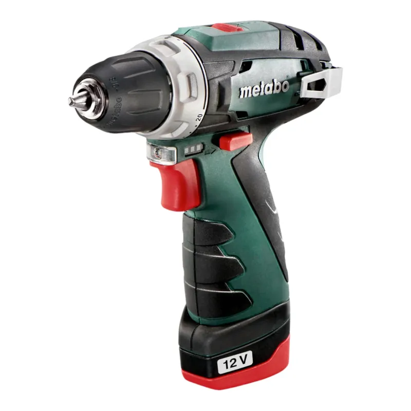 Garantierte Lieferung Metabo PowerMaxx BS Basic Akku Bohrschrauber 12 V 34 Nm ( 600984500 ) + 2x Akku 2,0 Ah + Ladegerät + Koffer