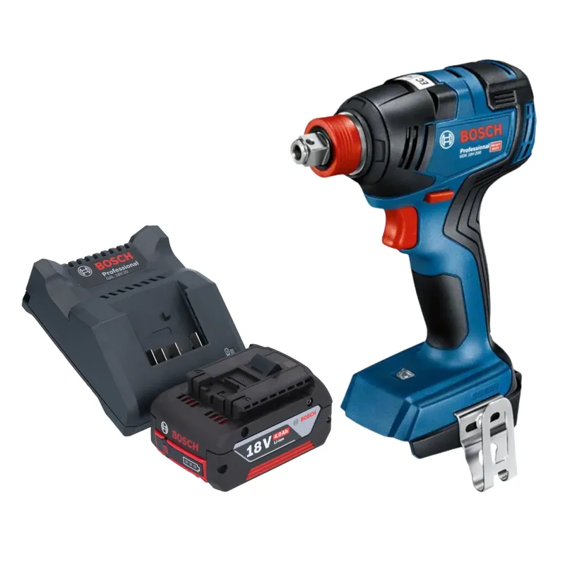 Abverkauf Bosch GDX 18V-200 Professional Akku Drehschlagschrauber 18 V 200 Nm Brushless + 1x Akku 4,0 Ah + Ladegerät