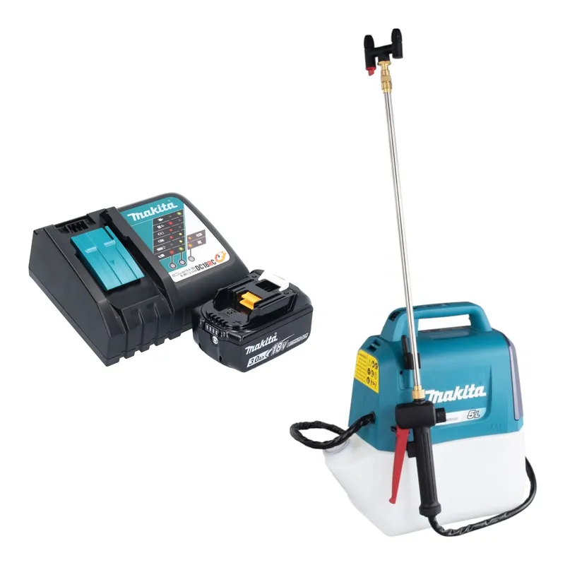 Neu Makita DUS 054 RF Akku Druckspritze 18 V 5,0 l 3,0 bar + 1x Akku 3,0 Ah + Ladegerät