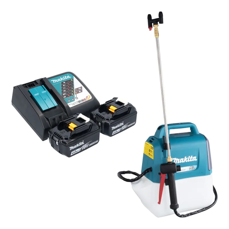Preisreduziert Makita DUS 054 RM2 Akku Druckspritze 18 V 5,0 l 3,0 bar + 2x Akku 4,0 Ah + Ladegerät