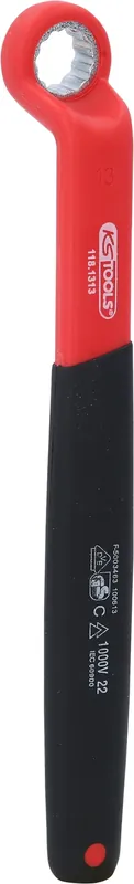 Top-Seller KS TOOLS Isolierter Ringschlüssel, gekröpft, 13 mm ( 118.1313 )