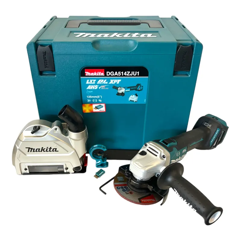 Makita DGA 514 ZJU1 Akku Winkelschleifer 18 V 125 mm Brushless + Makpac - ohne Akku, ohne Ladegerät Jetzt Kaufen