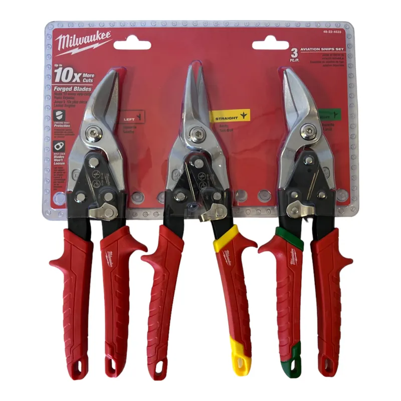 Top-Seller Milwaukee Blechscheren Set 3 tlg. 260 mm Schnittrichtung links / rechts / gerade ( 48224533 )