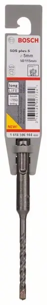 Neue Kollektion BOSCH Hammerbohrer Plus-5 Ø 5,0 mm Arbeits-L.50 mm L.110 mm ( 4000909801 )