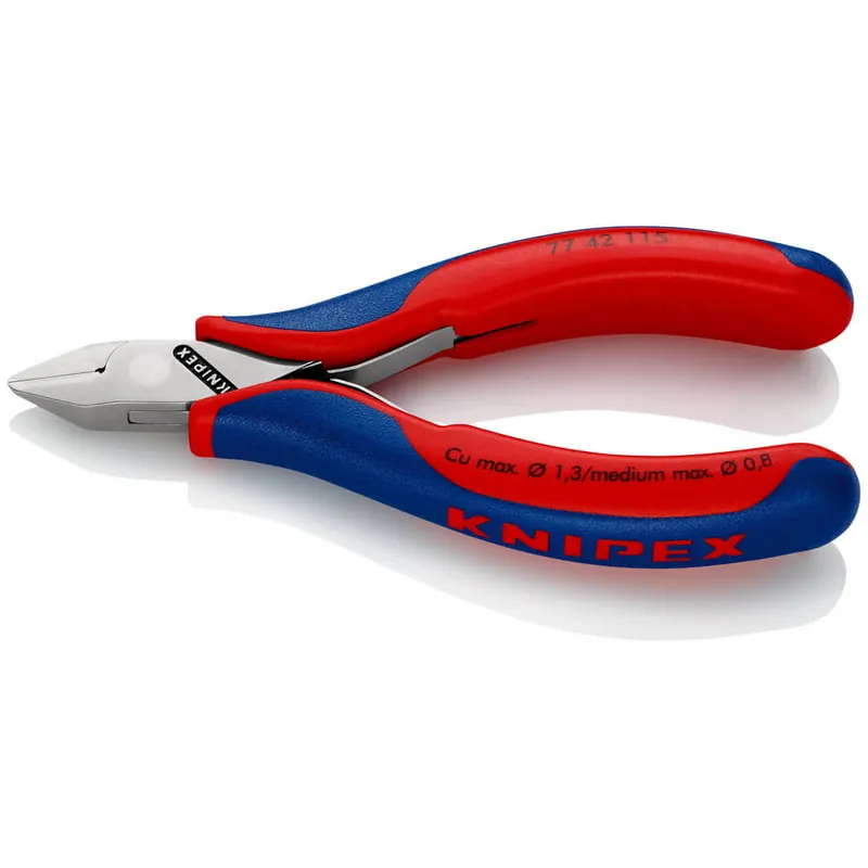 KNIPEX Elektronik-Seitenschneider Länge 115 mm Form 4 ( 4000810742 ) Preisknaller
