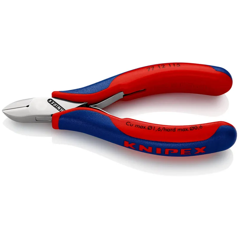 KNIPEX Elektronik-Seitenschneider Länge 115 mm Form 1 ( 4000810740 ) Echt