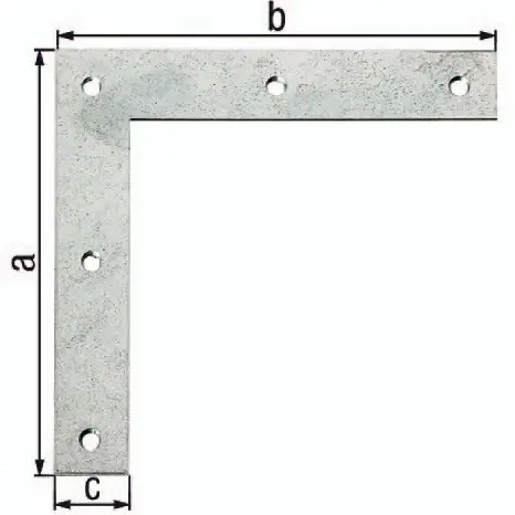 GAH Eckwinkel Länge 160 x 160 mm Breite 30 mm Stärke 3 mm ( 3000200377 ) Begrenztes Angebot