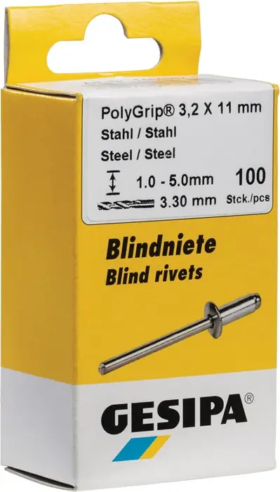 GESIPA Blindniet PolyGrip® Nietschaft d x l 3,2 x 8 mm ( 4000813773 ) Kracherpreis