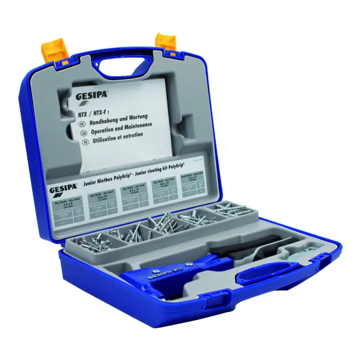 GESIPA Blindnietsortiment Junior-Nietbox PolyGrip® 352-teilig ( 4000813053 ) Garantierte Lieferung