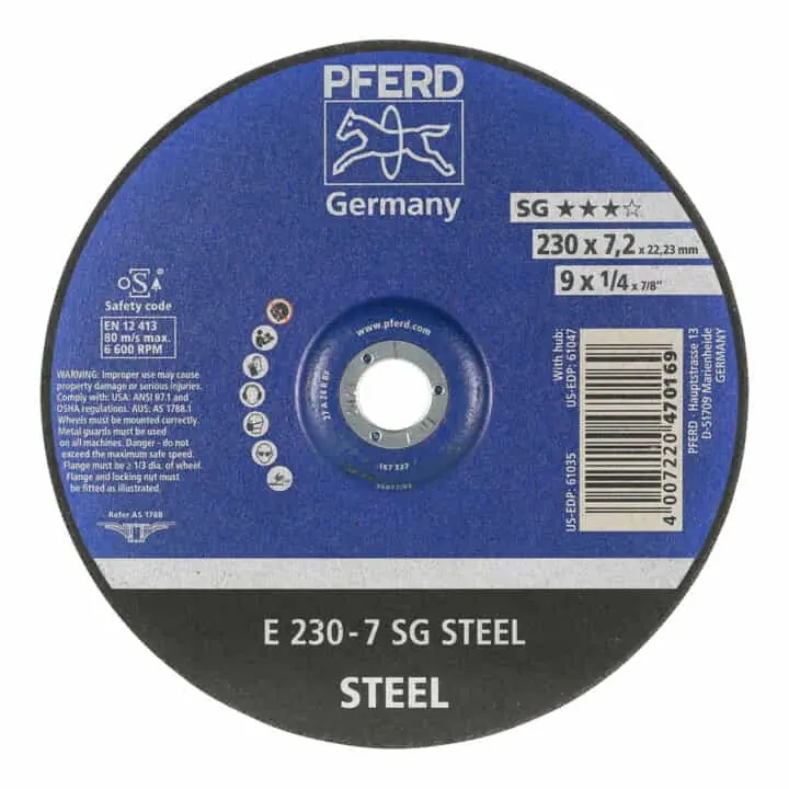 PFERD Schruppscheibe SG STEEL D230xS7,2mm ( 4000842715 ) Nur Heute