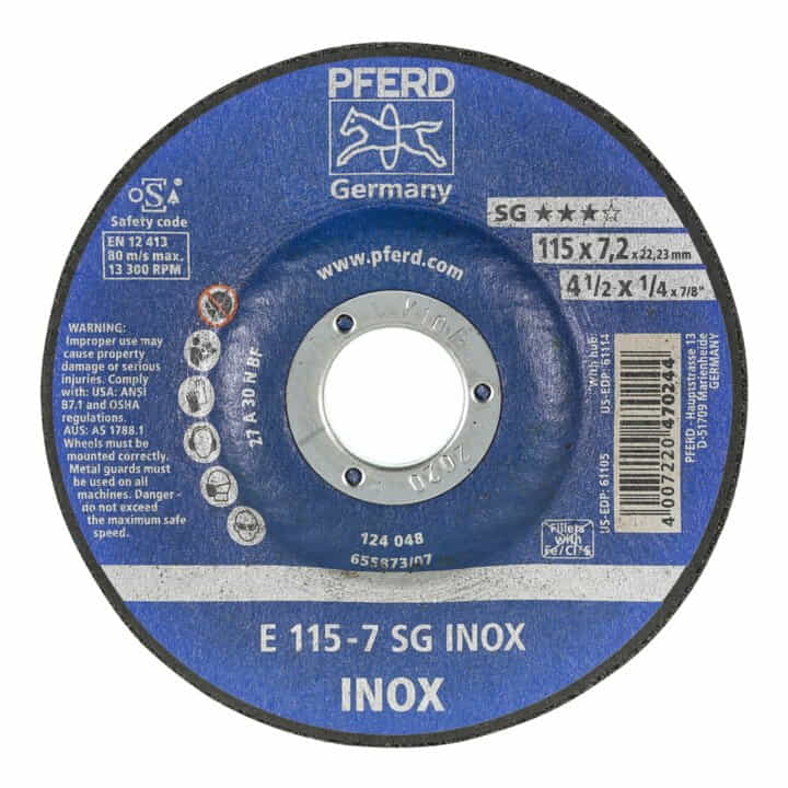 PFERD Schruppscheibe SG INOX D180xS7,2mm ( 4000842718 ) Preiswert