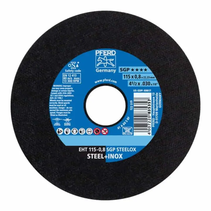 PFERD Trennscheibe SGP STEELOX D115x0,8mm gerade ( 4000841254 ) Bestseller
