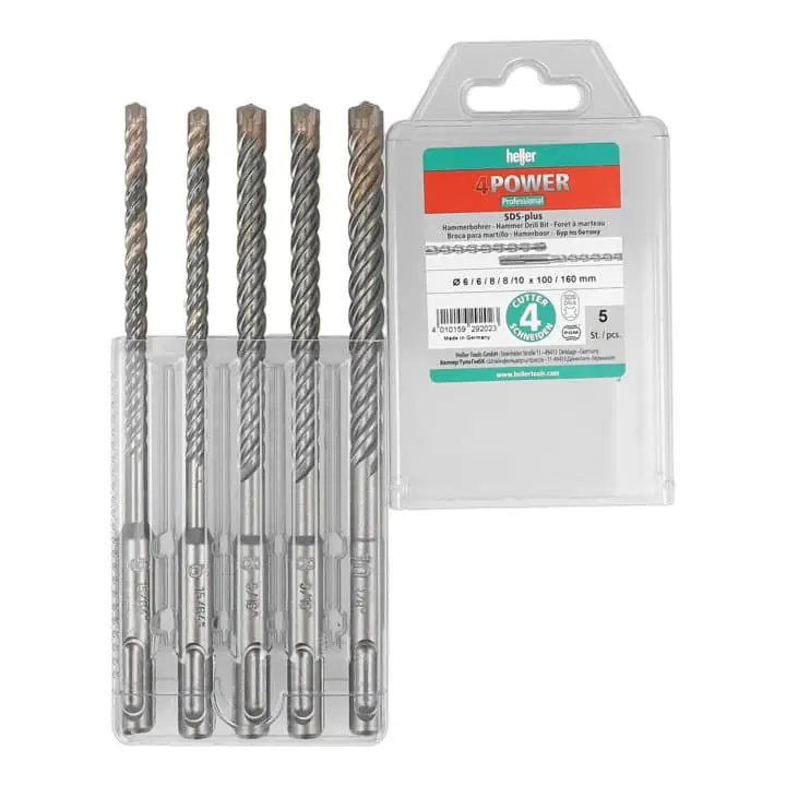 HELLER Hammerbohrersatz 4Power 5-teilig SDS-plus ( 4000864834 ) Super-Preis